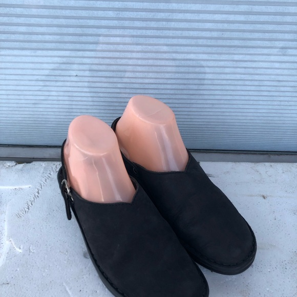 JOSEF SEIBEL Black Leather Comfort Air Massage Slingback Mules Size US 8.5 - Picture 8 of 15